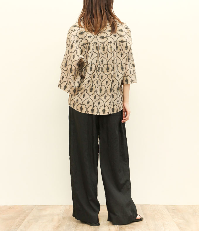 エロリンコ様 C6493 museOXシャツコーデ ✔︎サックスブルーのコモリシャツに白パンツ！ お気に入りの色