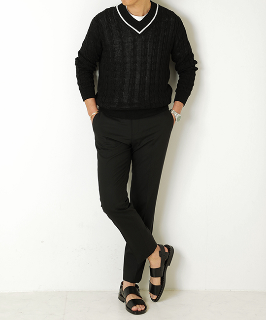 オールブラックは“抜け”で軽見せ！｜STYLE BOOK｜菅原靴店