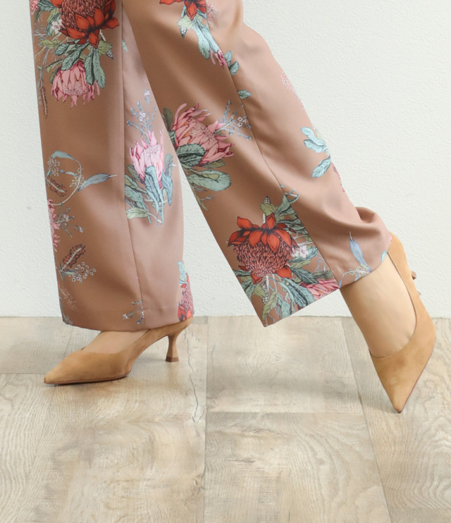 R&D.M.Co. 花柄カジュアルパンツ S R&D.M.Co. 花柄カジュアルパンツ S パンツ 「セットアップ対応」花柄