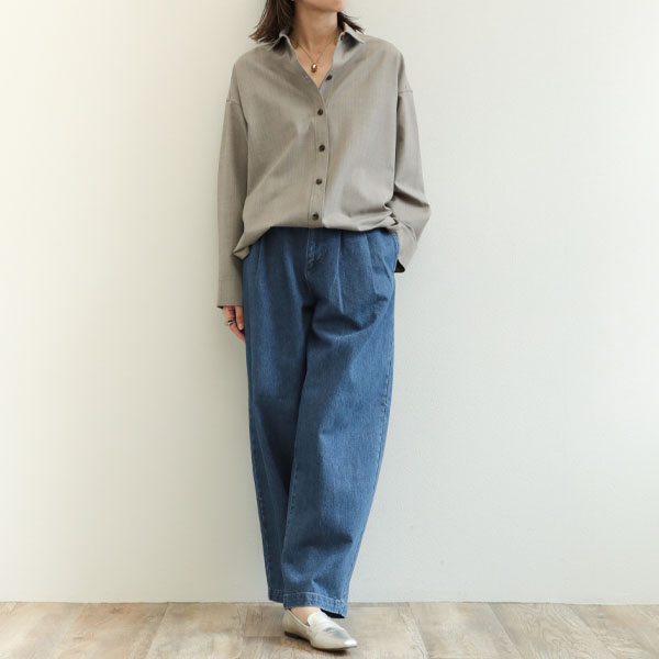 みーちゃん様専用】IENA woadblue ASTERワイドトラウザーデニム  