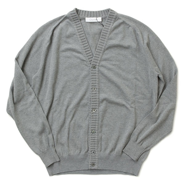 Cruciani クルチアーニ メンズ カーディガン ニット コットン Ju1122 Z0136 グレー Cruciani 菅原靴店