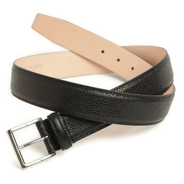 クロケット&ジョーンズ CROCKETT&JONES ビジネス レザーベルト 型押し  