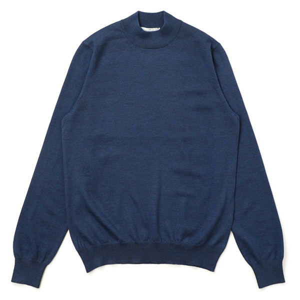 Gran Sasso グランサッソ ニット モックネック ハイゲージ ウール プル 