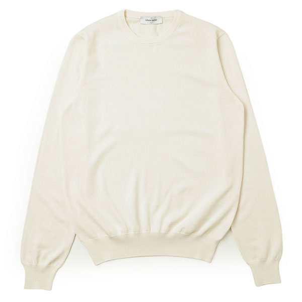Gran Sasso グランサッソ ハイゲージ コットン エジプト綿 ニット 