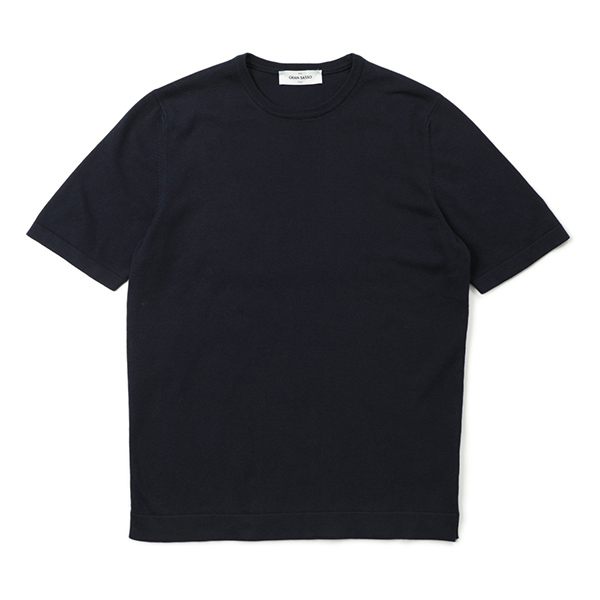 Gran Sasso グランサッソ ニット Tシャツ ハイゲージ コットン 