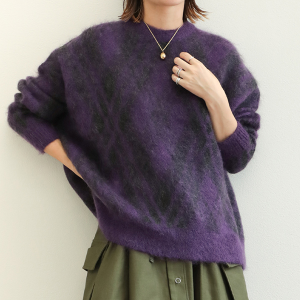 SACRA サクラ レディース ニット プルオーバー キッドモヘヤ ジャ 