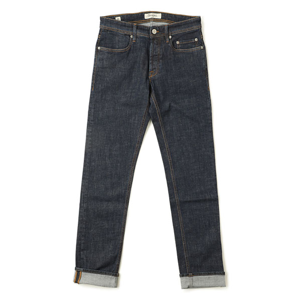 Siviglia Org シヴィリア メンズ ワンウォッシュ デニム Denim スリムフィット Slimfit スキニー Nq00 D0055 700 インディゴ Siviglia 菅原靴店