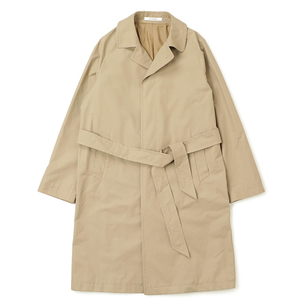 タリアトーレ コート ステンカラー ベルテッド コットン ナイロン  