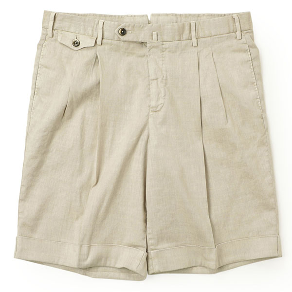 PT TORINO BERMUDA バミューダ ショーツ リネン コットン ストレッチ 