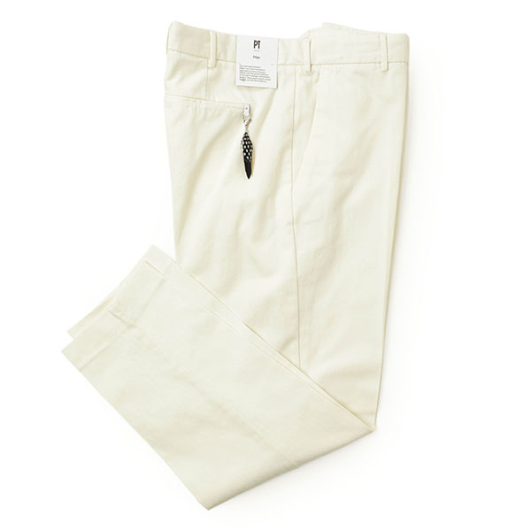 PT TORINO パンツ スラックス EDGE エッジ 無地 コットン リネン  