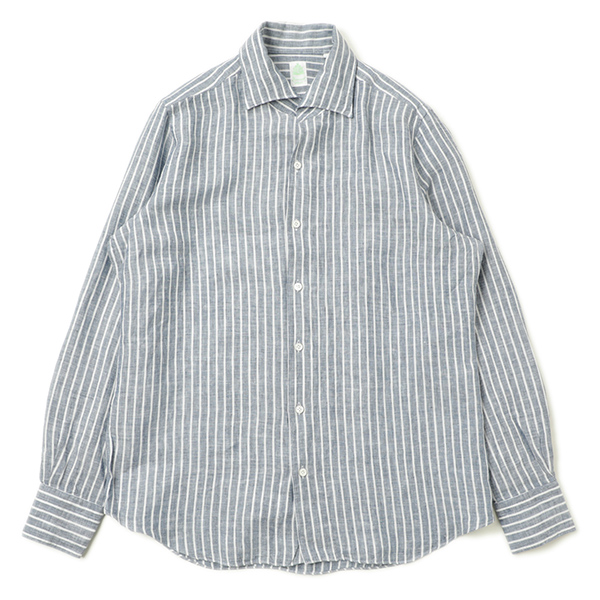 Finamore フィナモレ メンズ シャツ カジュアル イタリアンカラー  