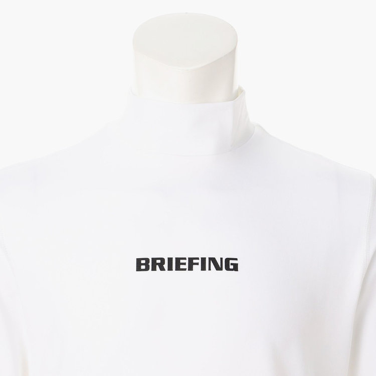 BRIEFING ブリーフィング MENS TOUR LS HIGH NECK ハイネック ロングスリーブ シャツ BBG223M09 ホワイト｜ BRIEFING｜菅原靴店