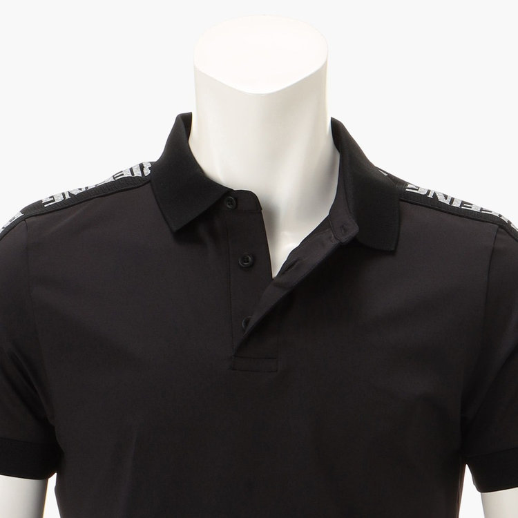 BRIEFING ブリーフィング MENS SHOULDER LINE POLO ショルダーライン ポロシャツ BRG221MA3 ブラック｜ BRIEFING｜菅原靴店