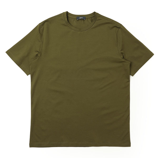 HERNO ヘルノ メンズ カットソー クルーネック コットン ストレッチ  
