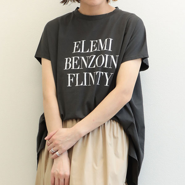 MICA&DEAL マイカアンドディール レディース ロゴ Tシャツ クルーネック コットン ビッグシルエット 209084 “ELEMI BENZOIN FLINTY”pt t-shirt