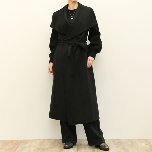 MACKAGE マッカージュ コート ベルテッド ショールカラー ニット  