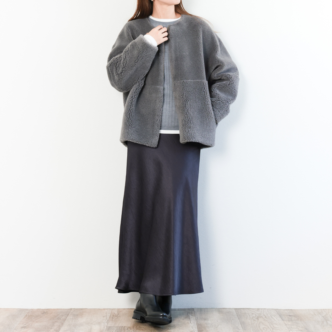 MICA&DEAL マイカアンドディール レディース コート ノーカラー
