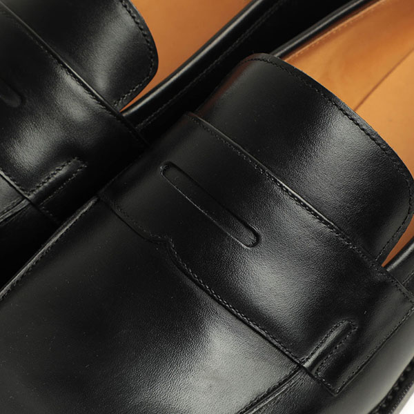 R.C.A.F. ブラックレザー ローファー R.C.A.F RCAF アールシーエーエフ ローファー シューズ メンズ