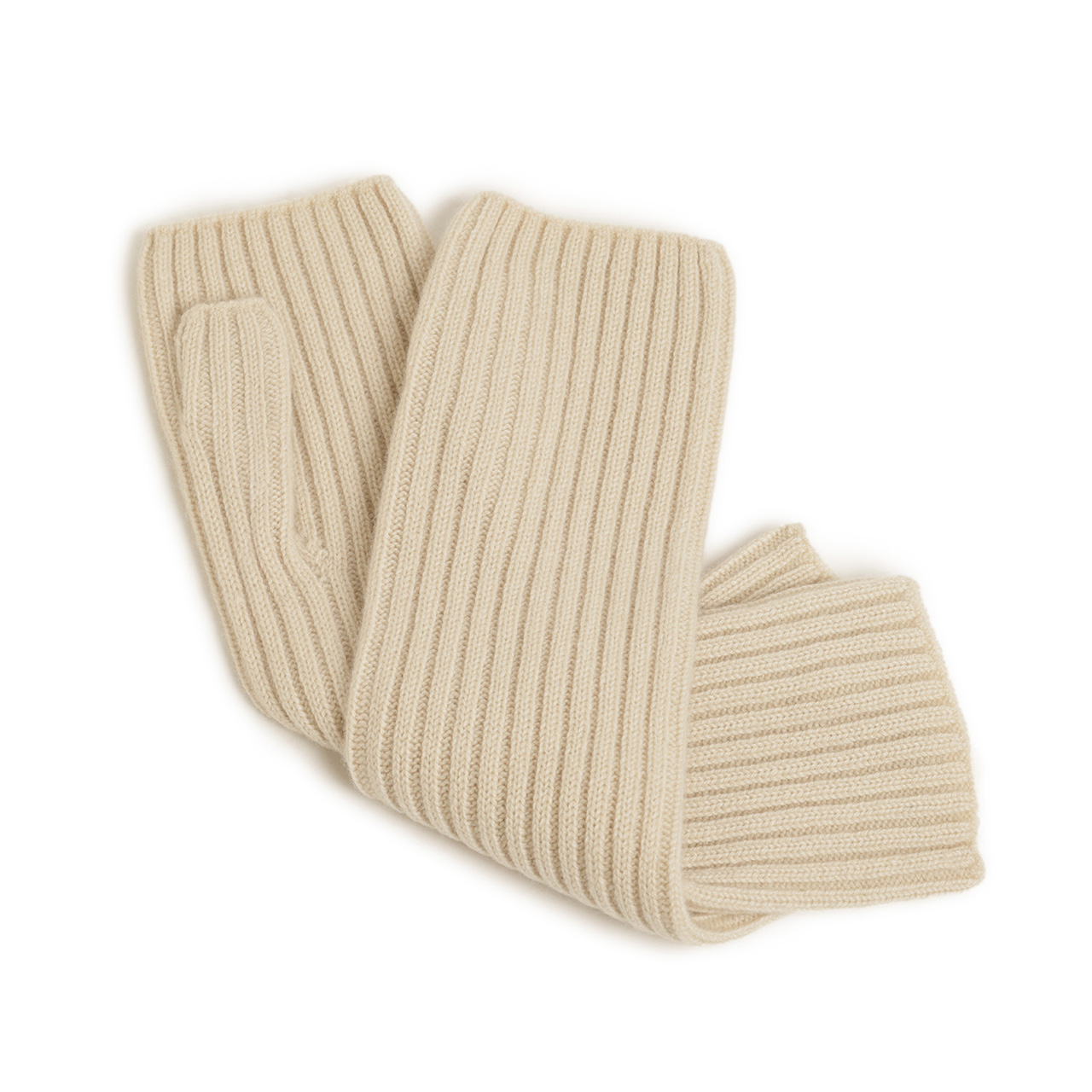 しょうゆ　アソースメレ カシミア　アームウォーマー ASAUCE MELER(アソースメレ)のカシミアアームカバーアウトレット