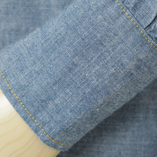 YCHAI イカイ メンズ シャツ シャンブレー ウエスタン コットン