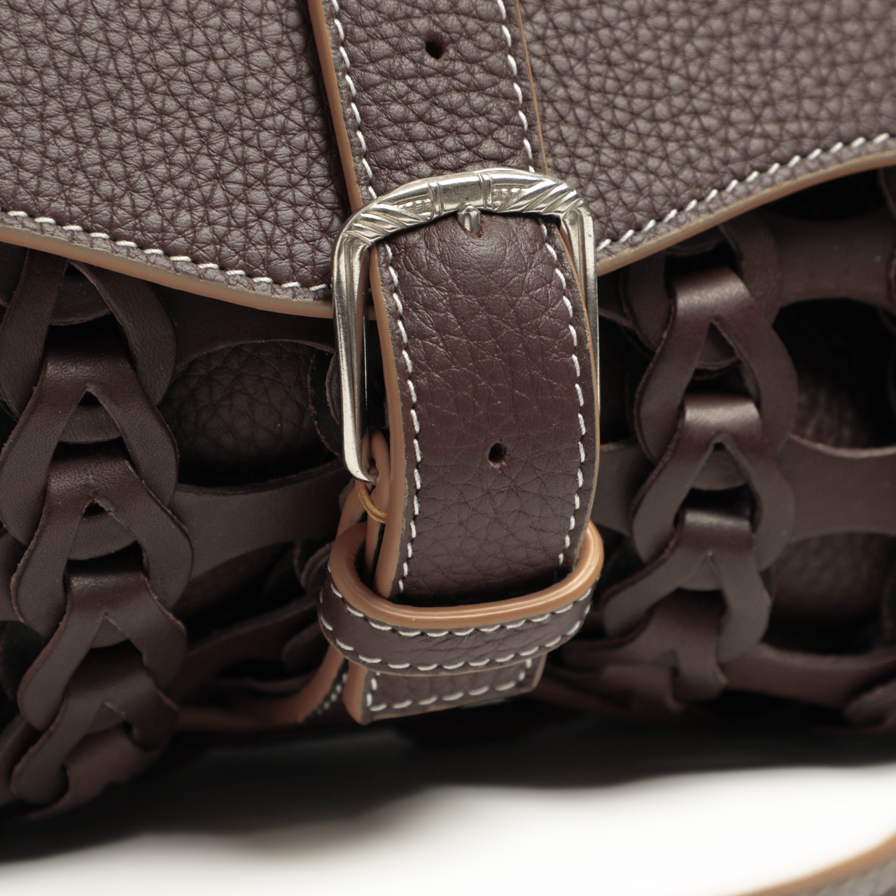 il micio イルミーチョ バッグ ショルダー フラップ レザー ブル