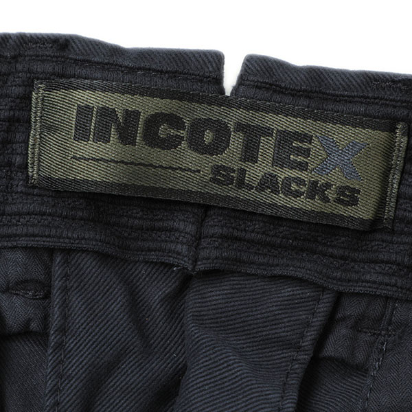 INCOTEX インコテックス パンツ コットン リサイクル ウォッシュド SLIM FIT SLACKS 製品染め ストレッチ 17S100  4611D 825/ネイビー｜INCOTEX｜菅原靴店