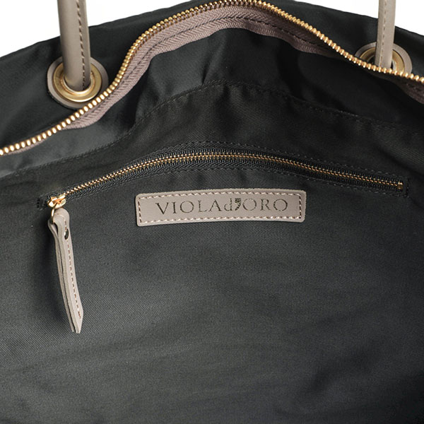 VIOLAd'ORO ヴィオラドーロ トート バッグ ナイロン レザー
