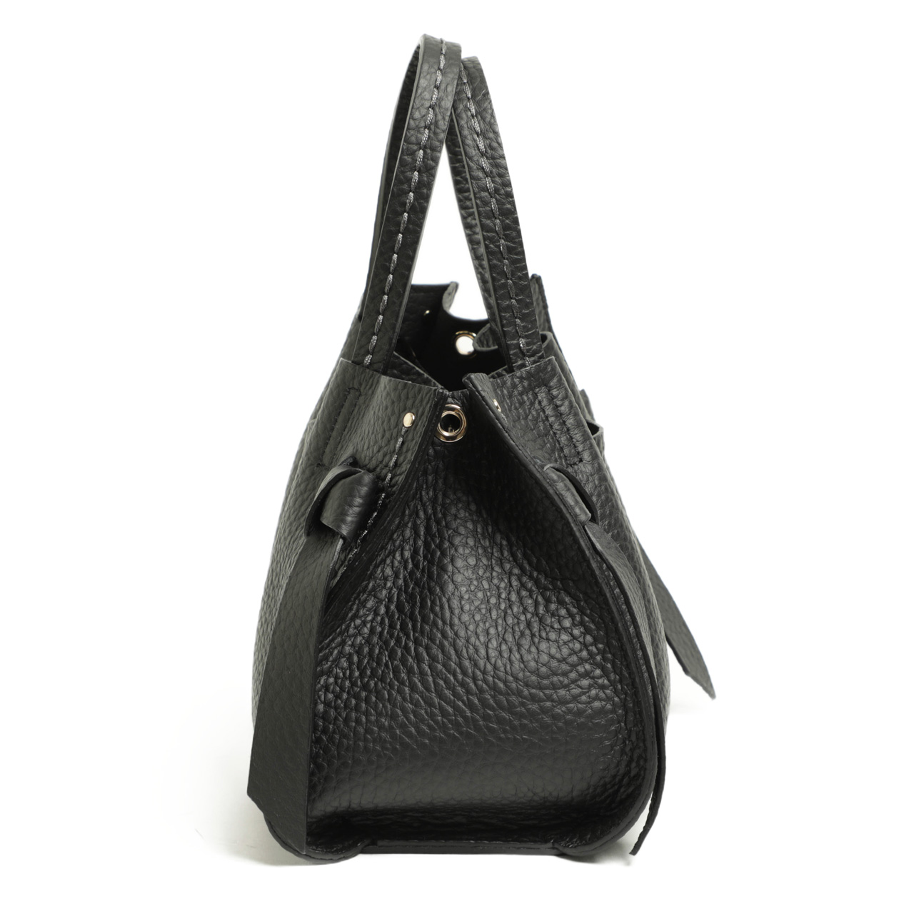 VISONA ヴィソナ ハンド ショルダー バッグ レザー シボ革 2WAY
