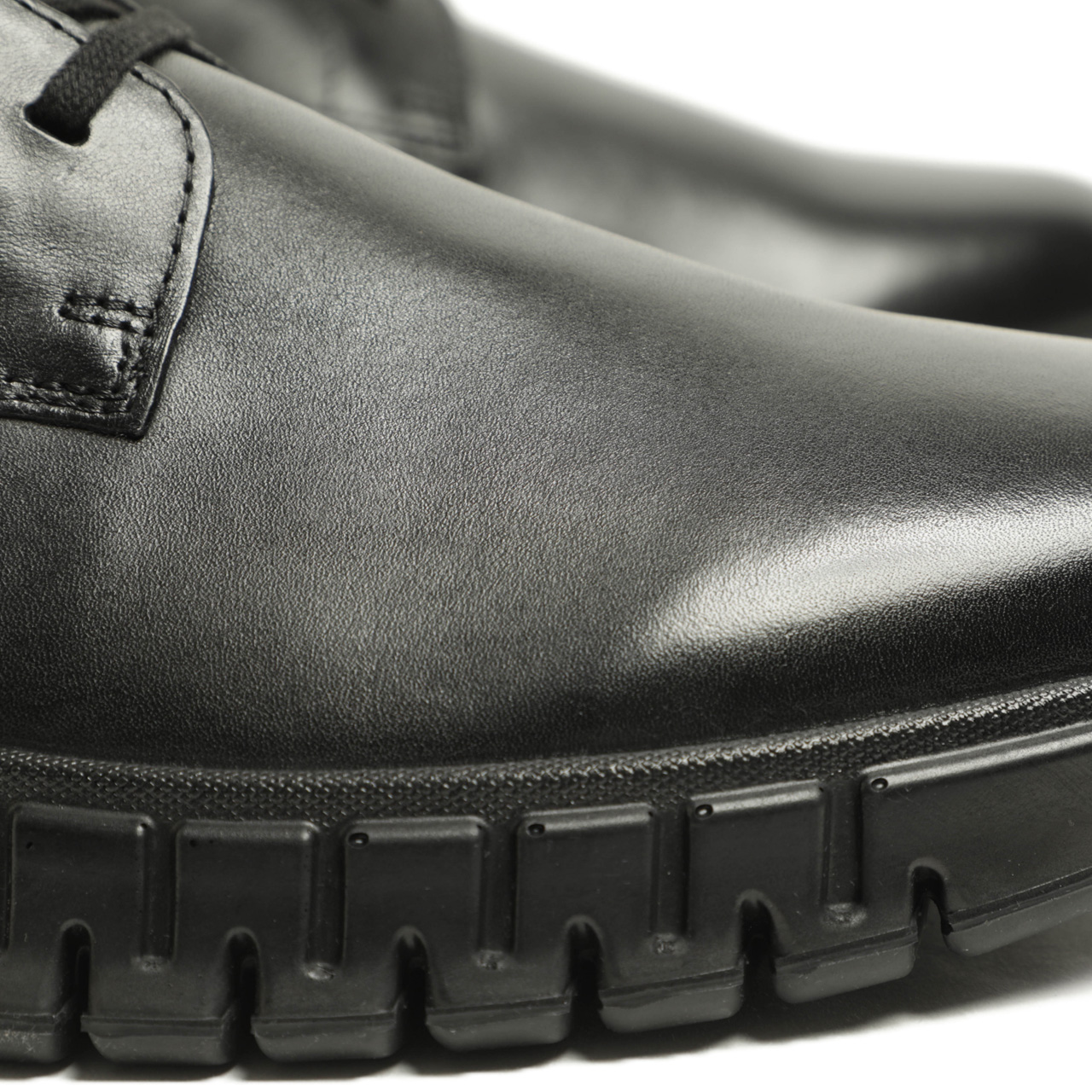 ECCO エコー スニーカー シューズ レースアップ レザー プレーントゥ