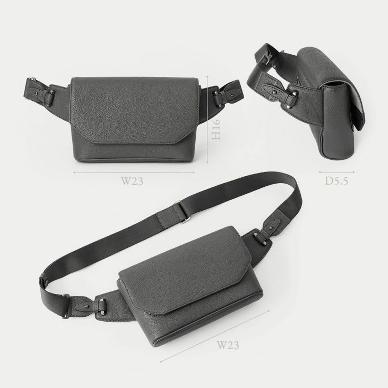 ETiAM エティアム　レザー　ショルダー　18676108 ETiAM エティアム ボディバック ショルダー ゴートレザー シェーブル