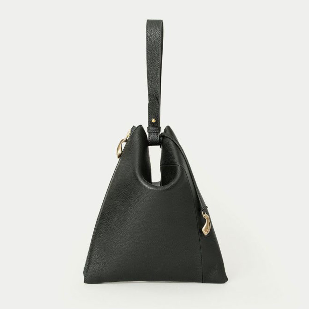 ETiAM エティアム バック ハンド トライアングルポーチ レザー