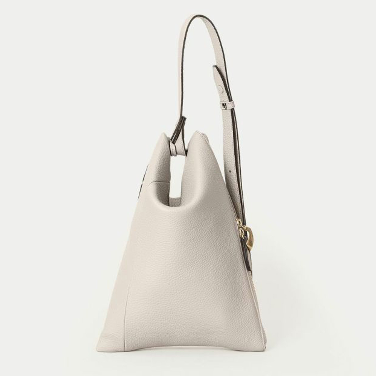 ETiAMエティアム レザー2WAY ビジネス ハンドバッグ ショルダー グレー ETiAM エティアム バック ハンド トライアングルショルダー 2WAY