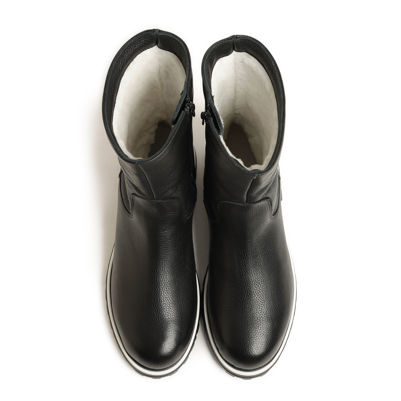 ELENA エレナ レディース ブーツ ミドル丈 サイドジップ レザー