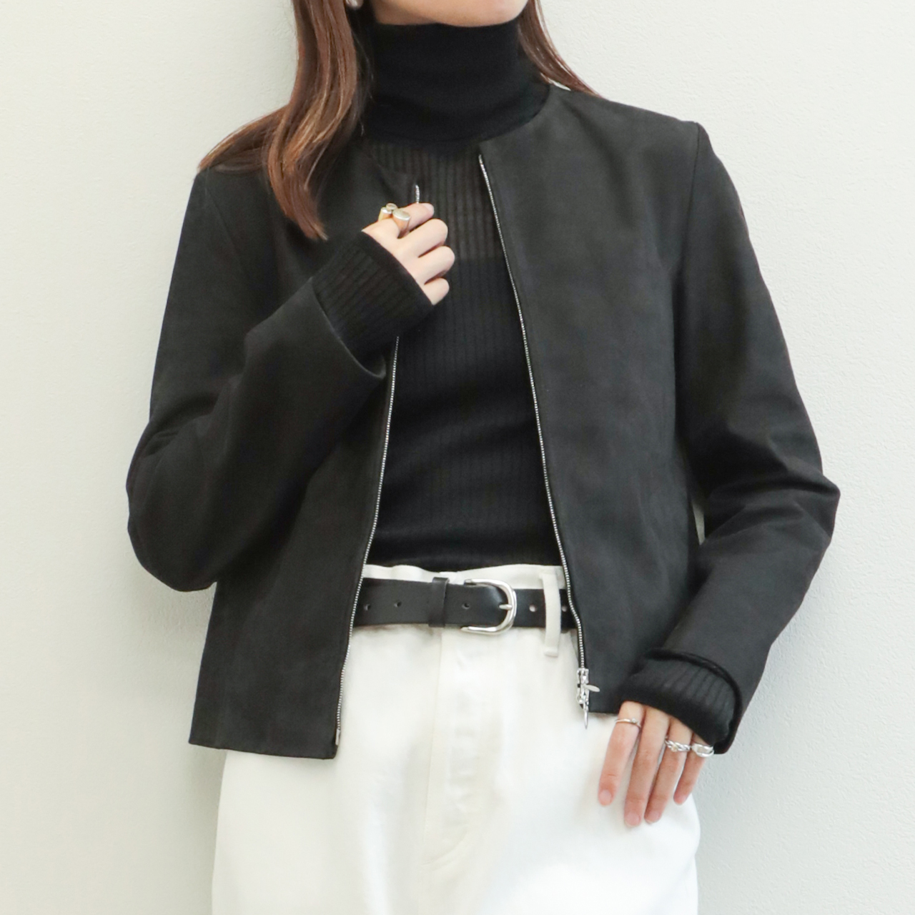 EMMETI エンメティ　レディース　レジャージャケット エンメティ ライダース レディース 干場義雅氏コラボモデル