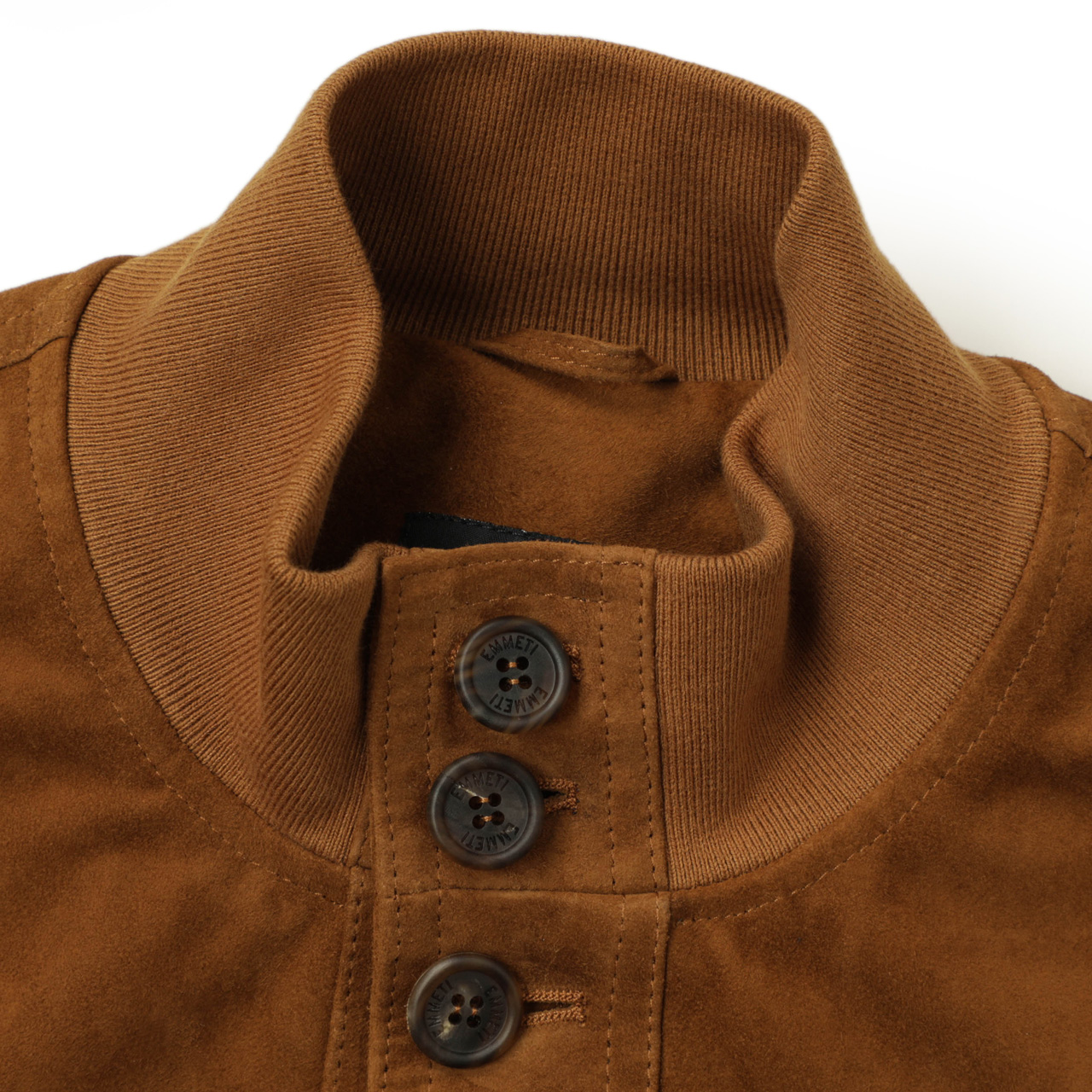 エンメティ ゴートスエード ジャケット ブルゾン メタルボタン 48 M スペシャルゴートスエード】EMMETI GUS SPECIAL GOAT SUEDE
