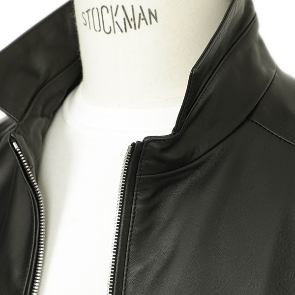 菅原靴店別注仕様EMMETI LIONELエンメティ リオネル グレーブラウン 菅原靴店別注仕様】EMMETI エンメティ シングル ライダース 襟付