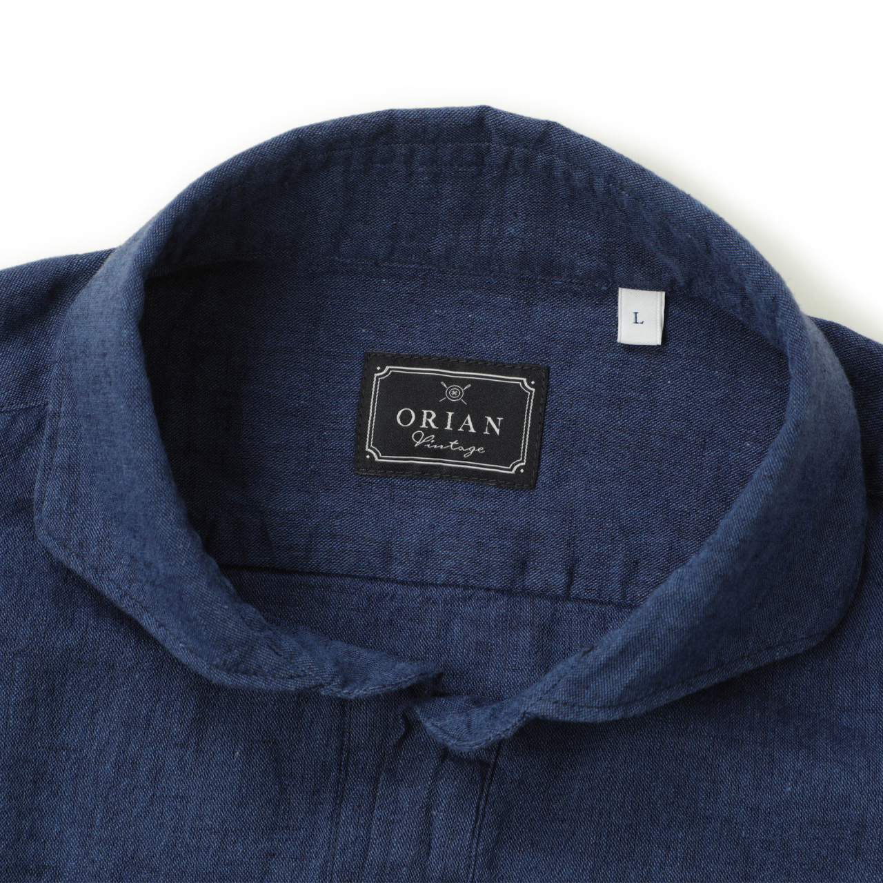 オリアン ビンテージ リネン カプリシャツ ワイドカラー ブルー XS 楽天市場】ORIAN Vintage オリアン ヴィンテージ メンズ シャツ