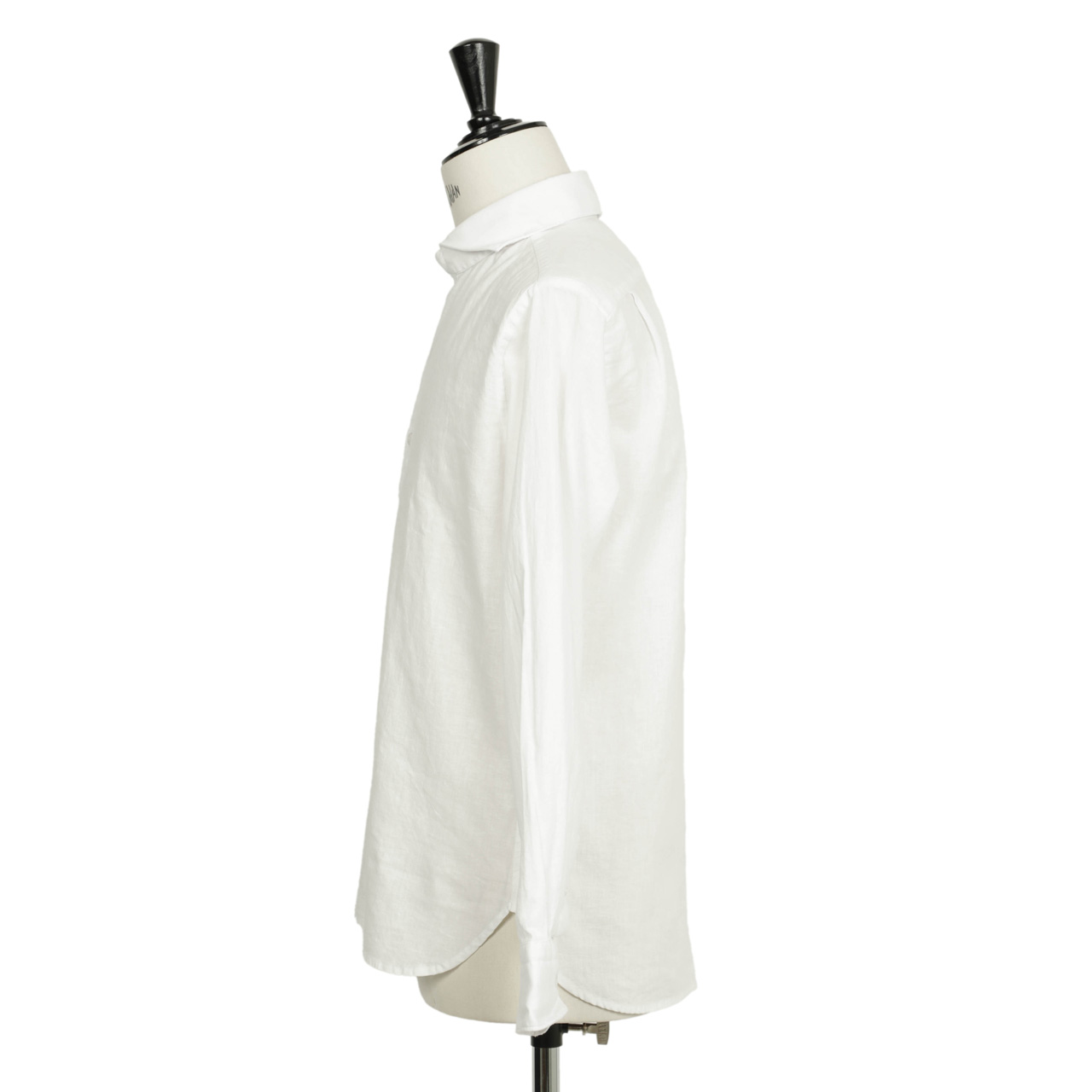 【新品】ORIAN Vintage リネンカプリシャツ ホワイト サイズL 新品】ORIAN Vintage リネンカプリシャツ ホワイト サイズL