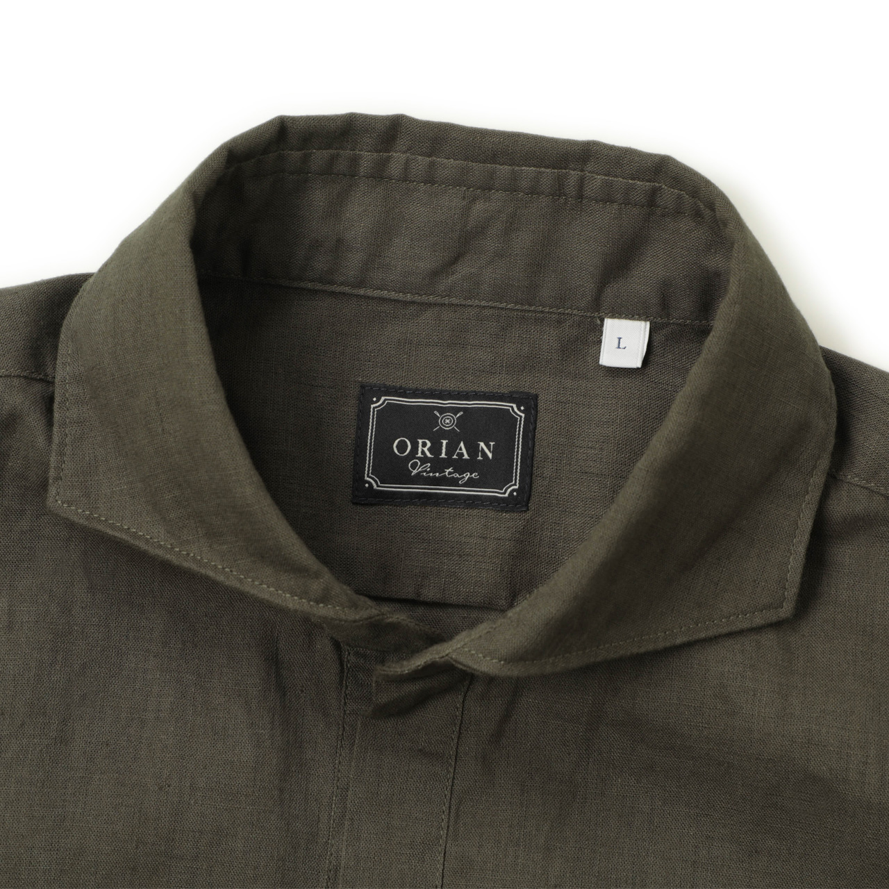 ORIAN Vintage オリアン ヴィンテージ シャツ カプリ 長袖 ワイド