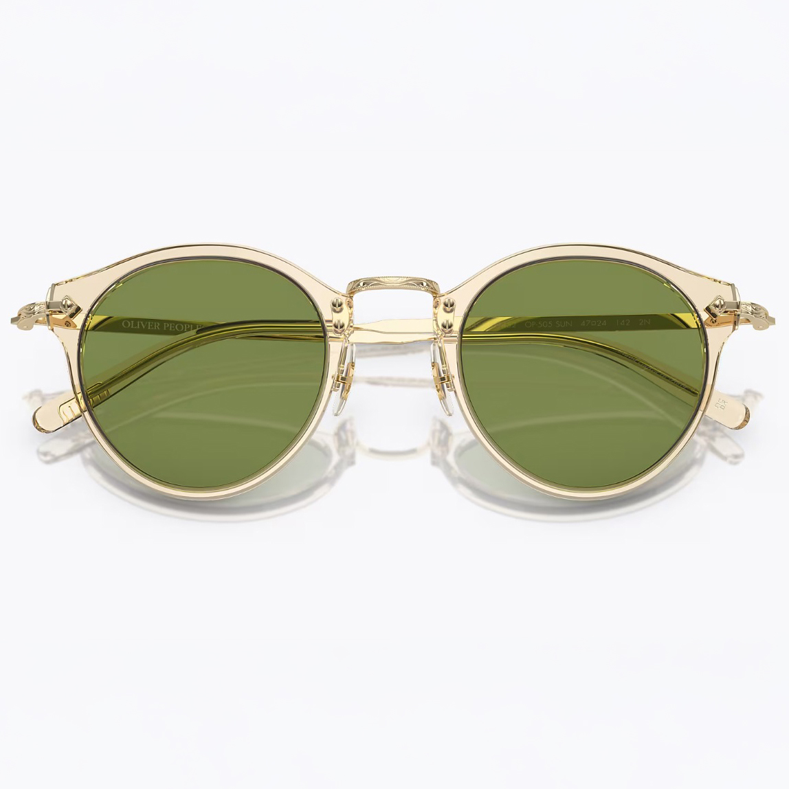 OLIVER PEOPLES オリバーピープルズ サングラス グリーンレンズ 細幅