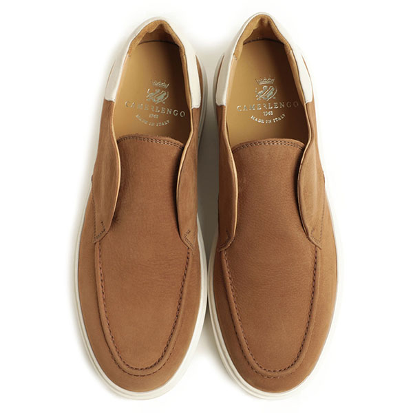 CAMERLENGO ヌバックレザー厚底EVA キャメルsize39 CAMERLENGO ヌバックレザー厚底EVA キャメルsize39