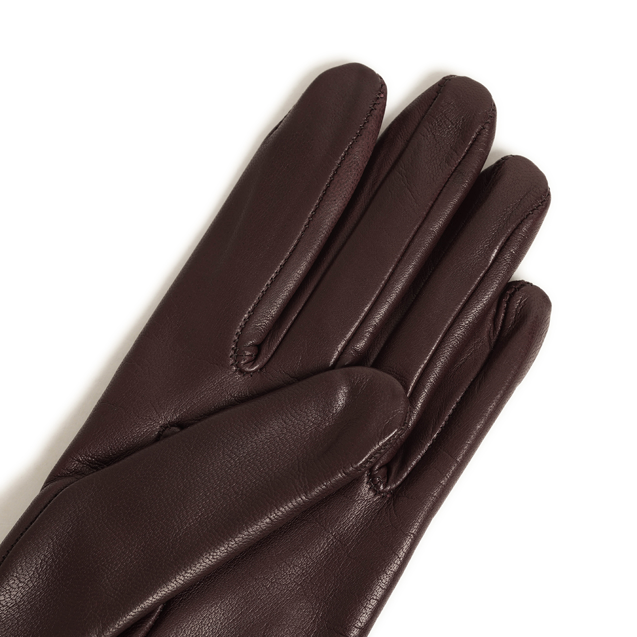 試着のみChristianDiorパールボタンつきレザーグローブ5 CARIDEI カリディ レディース レザー グローブ ボタン ステッチ ラム