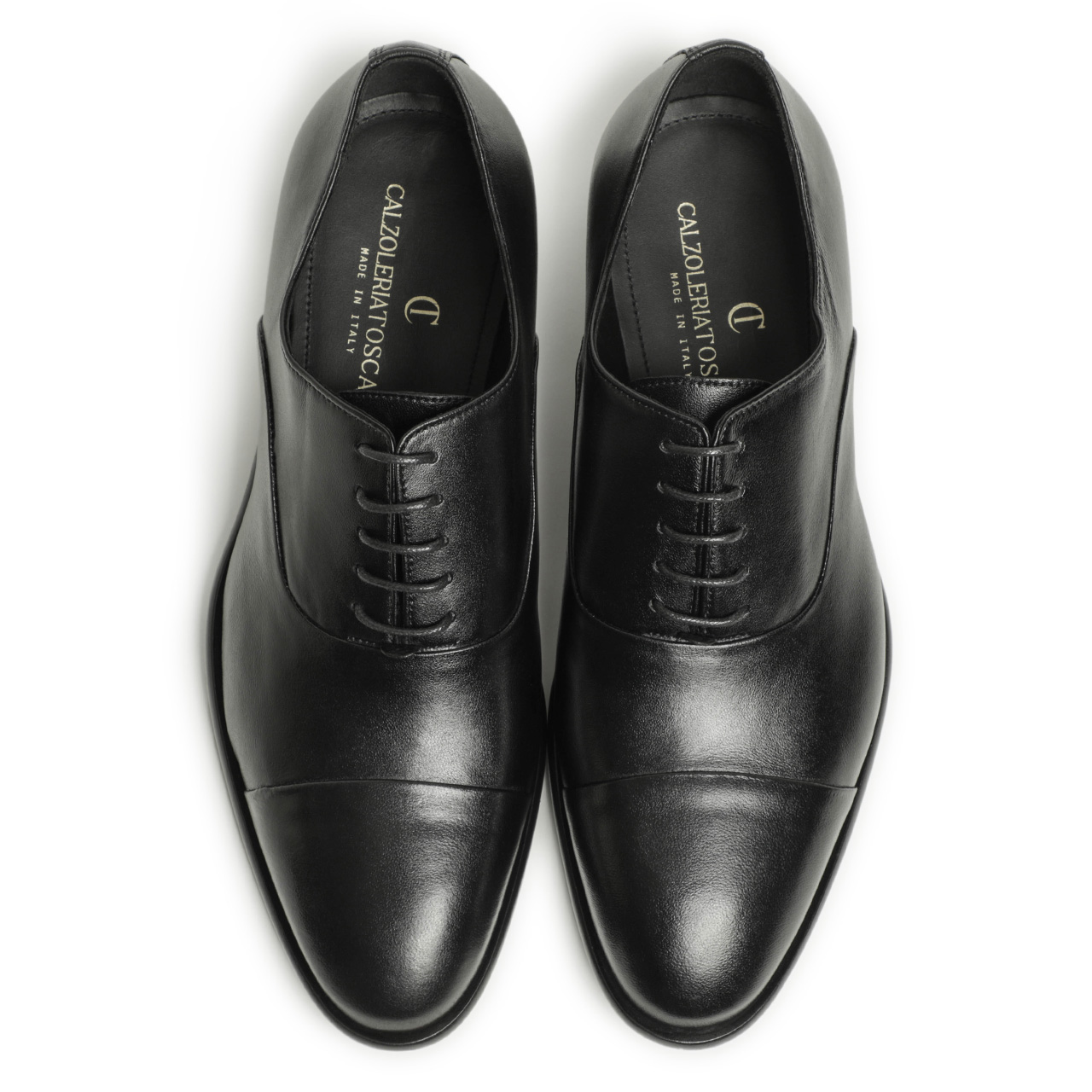 Calzoleria Toscana ブラック レザーシューズ Calzoleria Toscana カルツォレリア トスカーナ ストレート
