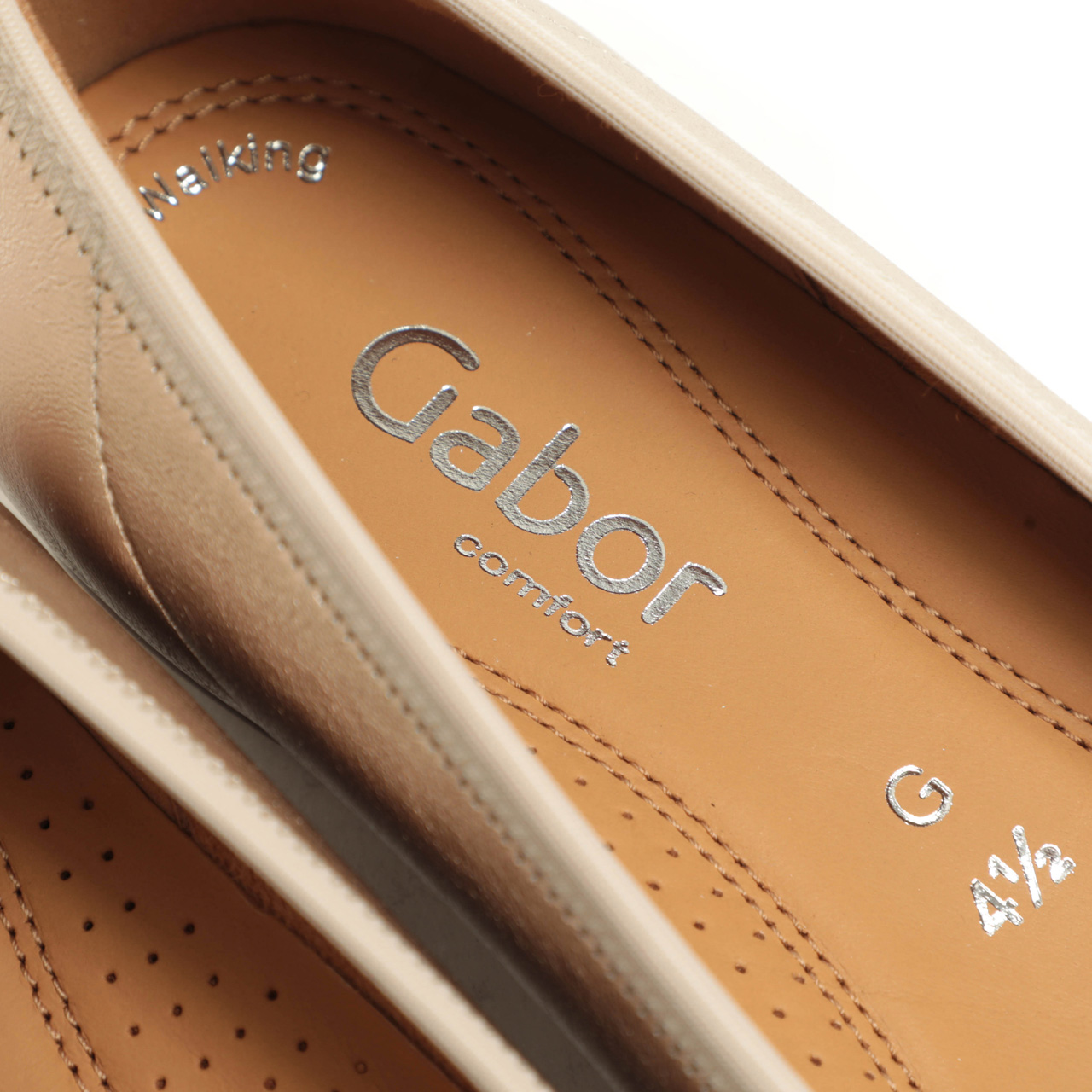 gabor ガボール パンプス ローヒール フラット パイピング モチーフ