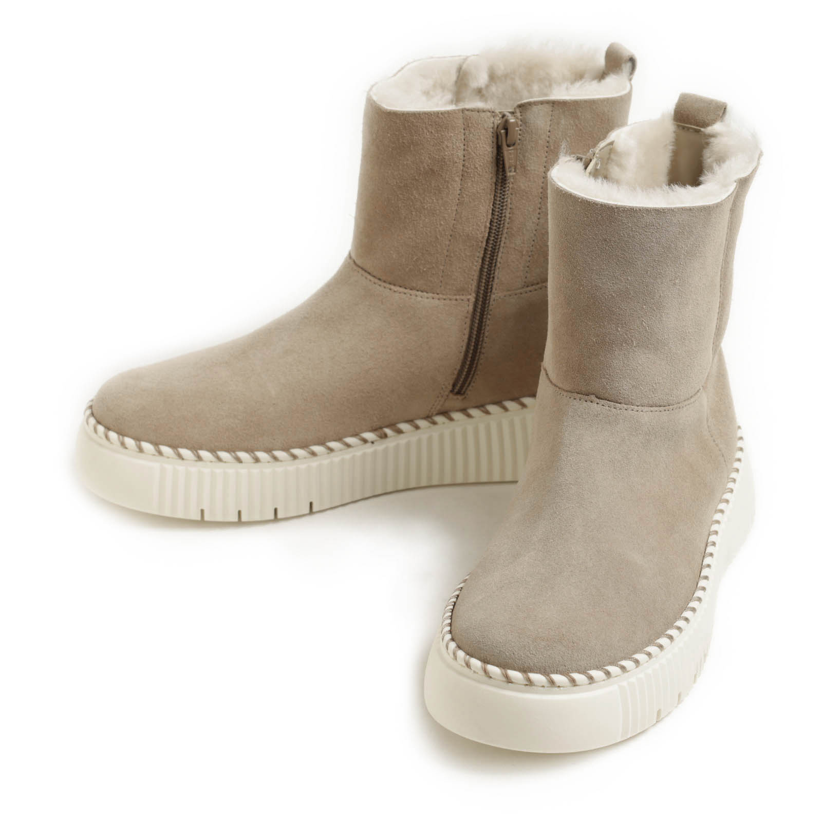 gabor ガボール ブーツ ムートン スエード スリッポン ショートブーツ