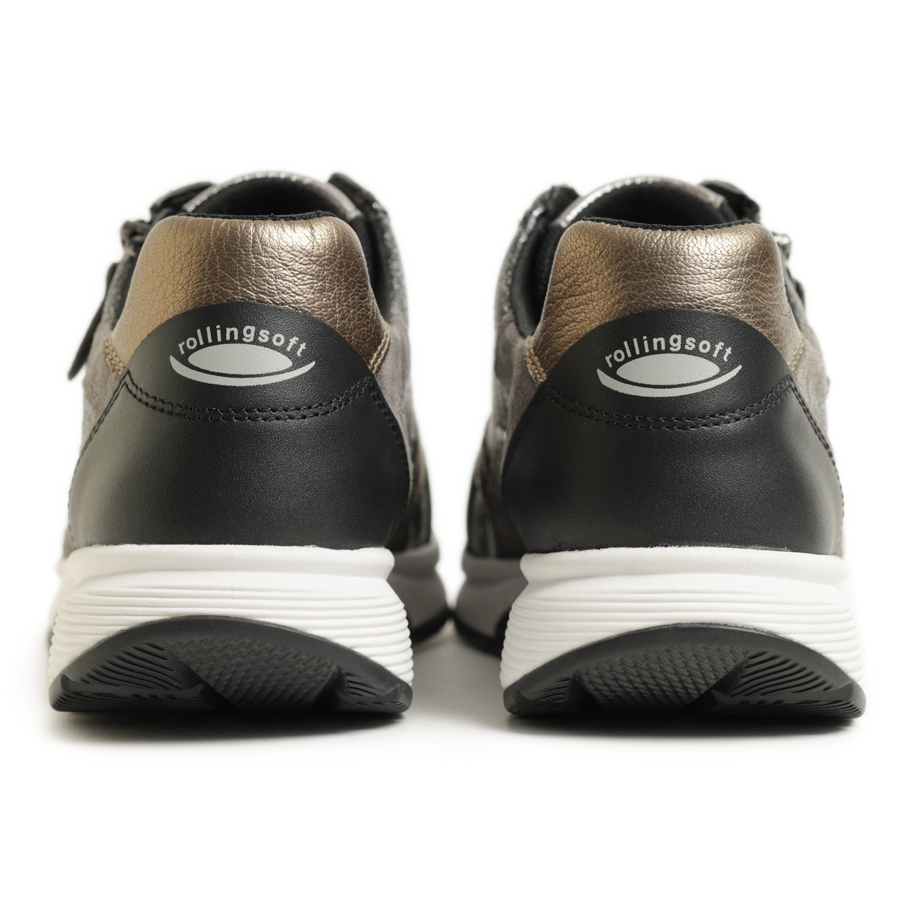 Gabor ガボール 76878 スニーカー ローカット 厚底 レザー スエード