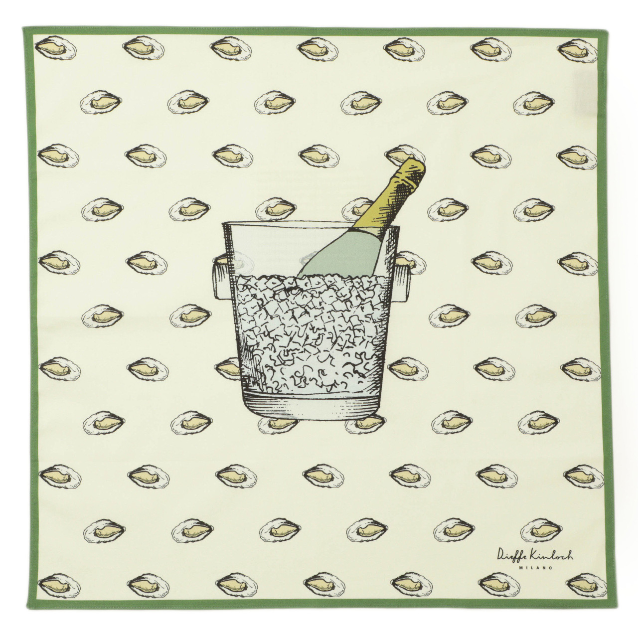 Kinloch キンロック ハンカチ コットン 総柄 HANDKERCHIRF 牡蠣