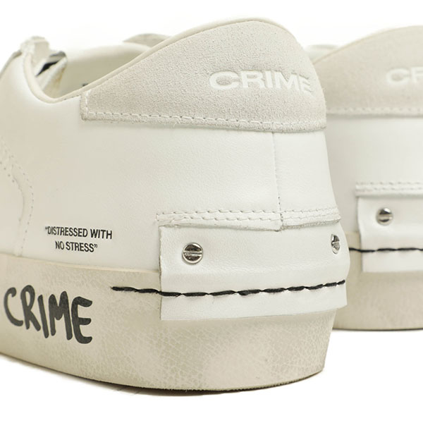 CRIME LONDON クライムロンドン スニーカー ホワイトグレーサイズ43ローカットスニーカー