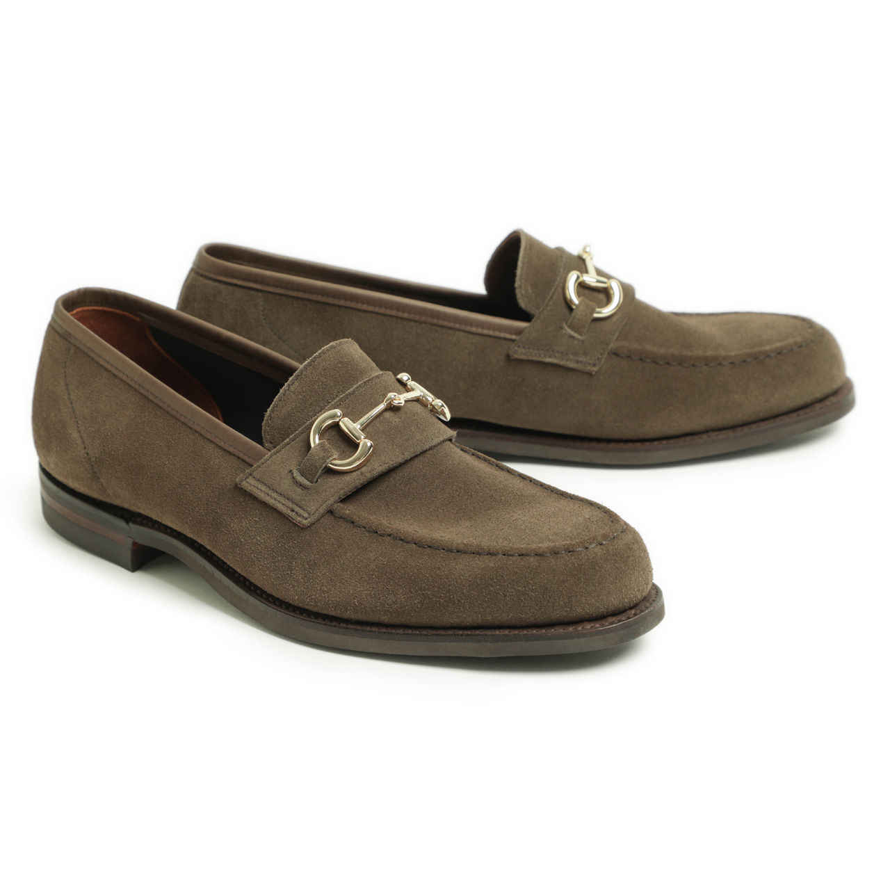 クロケット＆ジョーンズ スエード ローファー テイン UK6E テイン ダークブラウン スエード Teign Darkbrown Suede