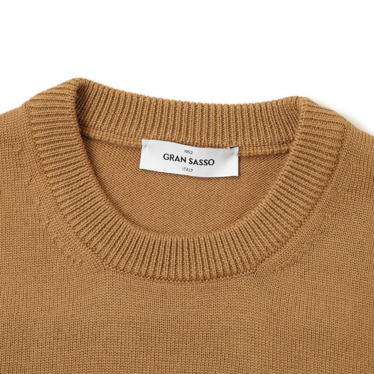 GRANSASSO★新品3.8万グランサッソ ウールカシミア丸首ニット46ヘザー SALE｜GRAN SASSO グランサッソ / コットンカシミヤ クルー